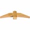 Ekena Millwork Bellingham Rough Sawn Timber Gable Bracket, Western Red Cedar, 48"W x 14"H x 4"D x 6"F, 7/12 Pitch GBW048X14X0406BEL00RWR - alternate 3